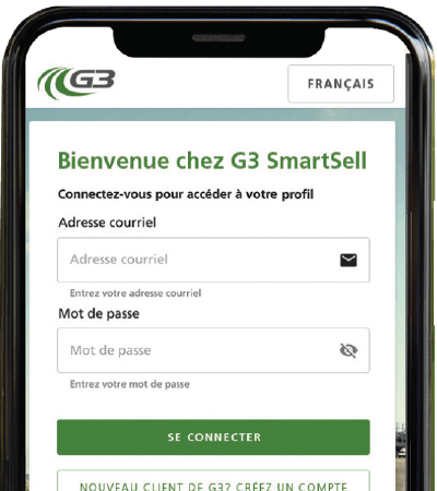 Exemple d'utilisation de l'application G3 SmartSell